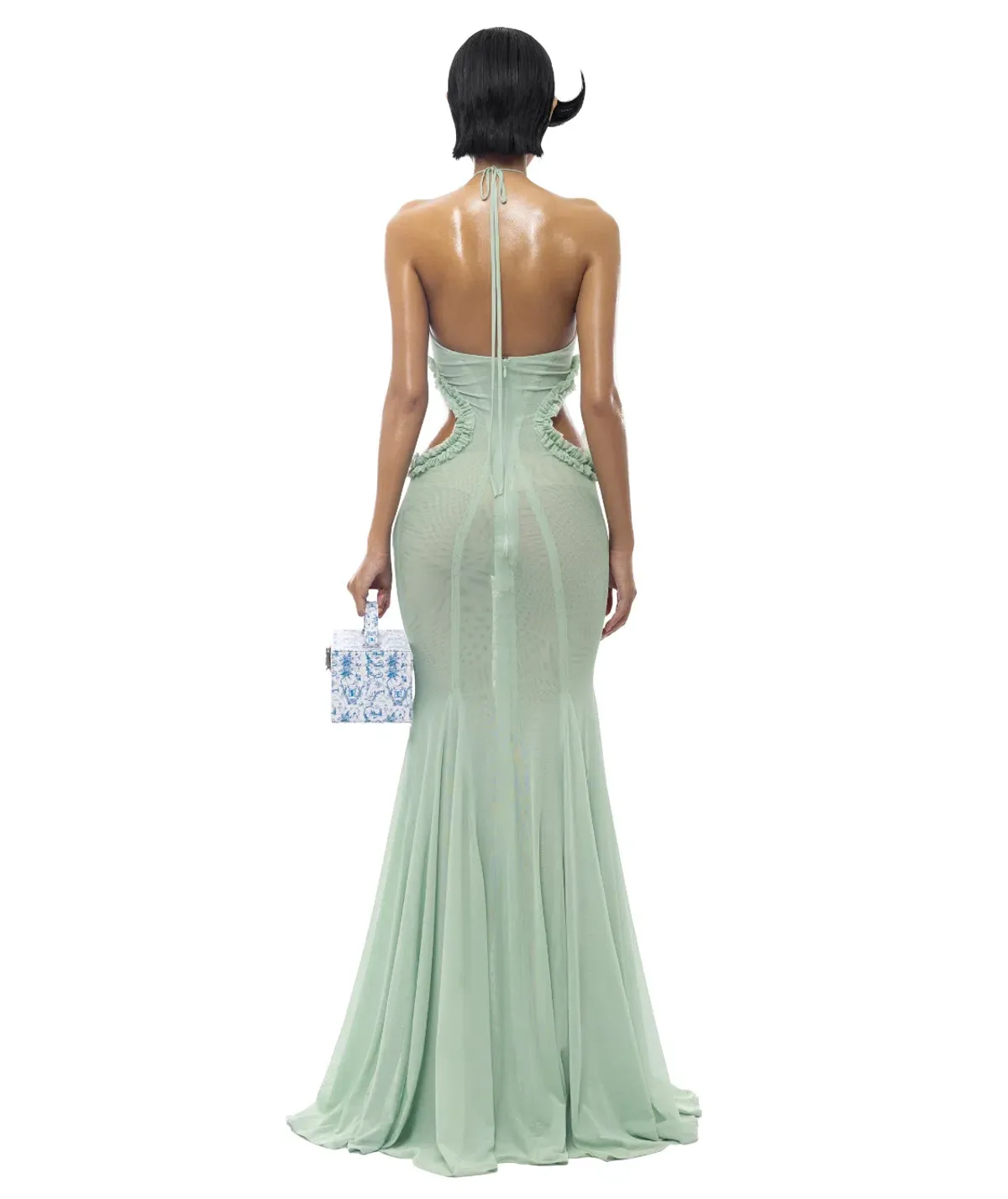 Huelleyrose Darya Dress Green Size AU 8 - Image 3