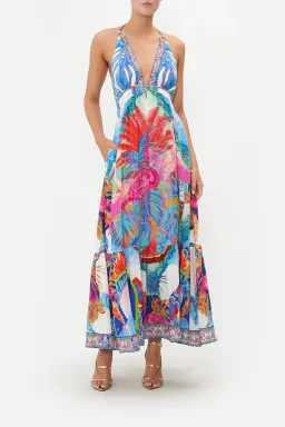 Camilla Flamenco Flamingo Tiered Dress with Hardware Size 14/L for rent on The Volte - image 1