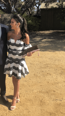 Mossman black and white dress size 6 for rent on The Volte - image 4