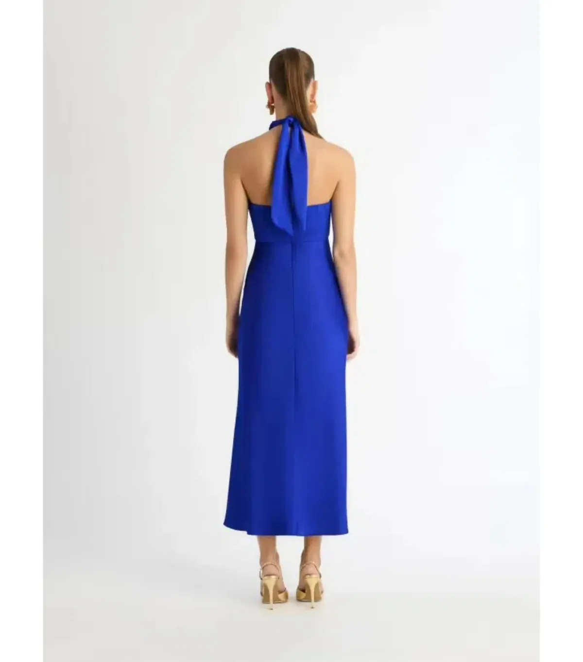 Sheike Jasmine Midi Dress in Calton Blue Size AU 6 - Image 2