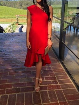Keepsake the Label Red shoulder dress size 6 for rent on The Volte - image 1