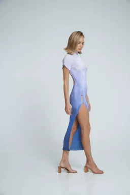 L’Idee London Cocktail Dress in Ocean Ombre Size AU 6 for rent on The Volte - image 1