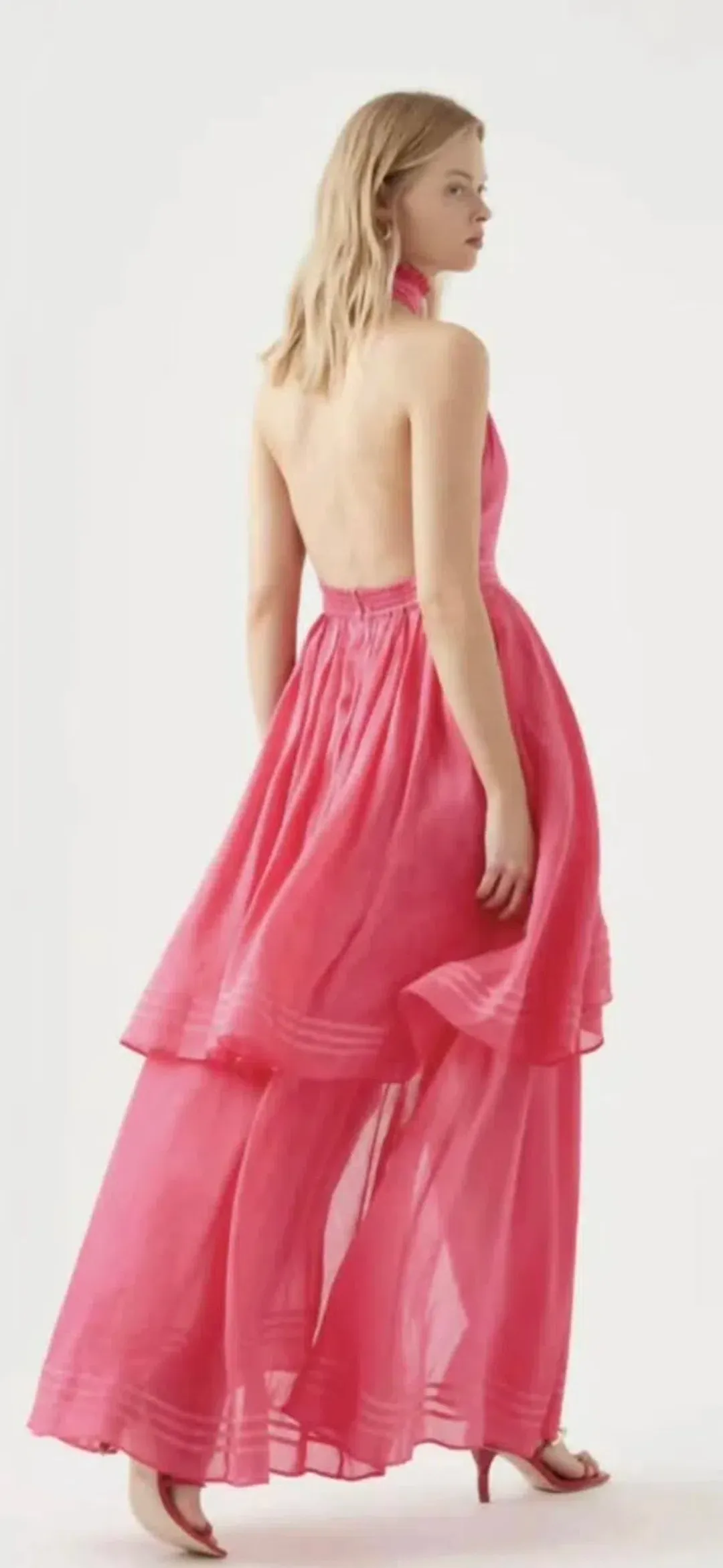 Aje Sienna berry dress size 16 for rent on The Volte - main image