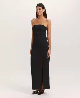 SABA Dharma Strapless Midi Dress BLACK SIZE 6 for rent on The Volte - image 3