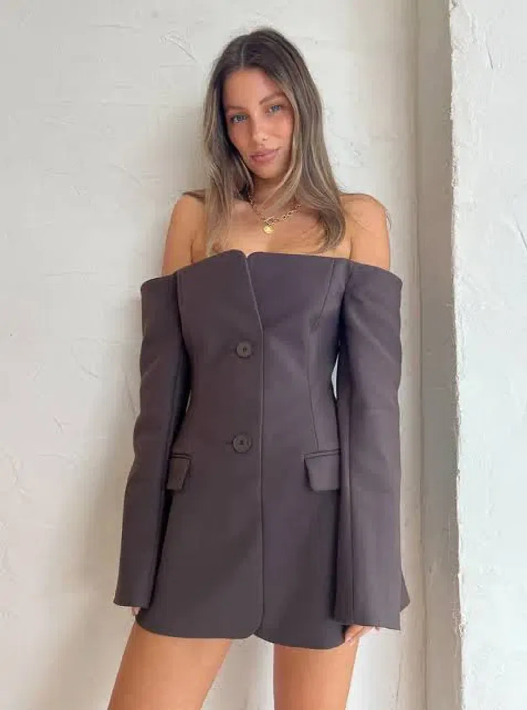 Sir the Label Sandrine Tailored Mini Dress for rent on The Volte - main image