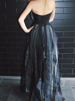 Carla Zampatti Organza Evening Gown Black Size 6 for rent on The Volte - image 3