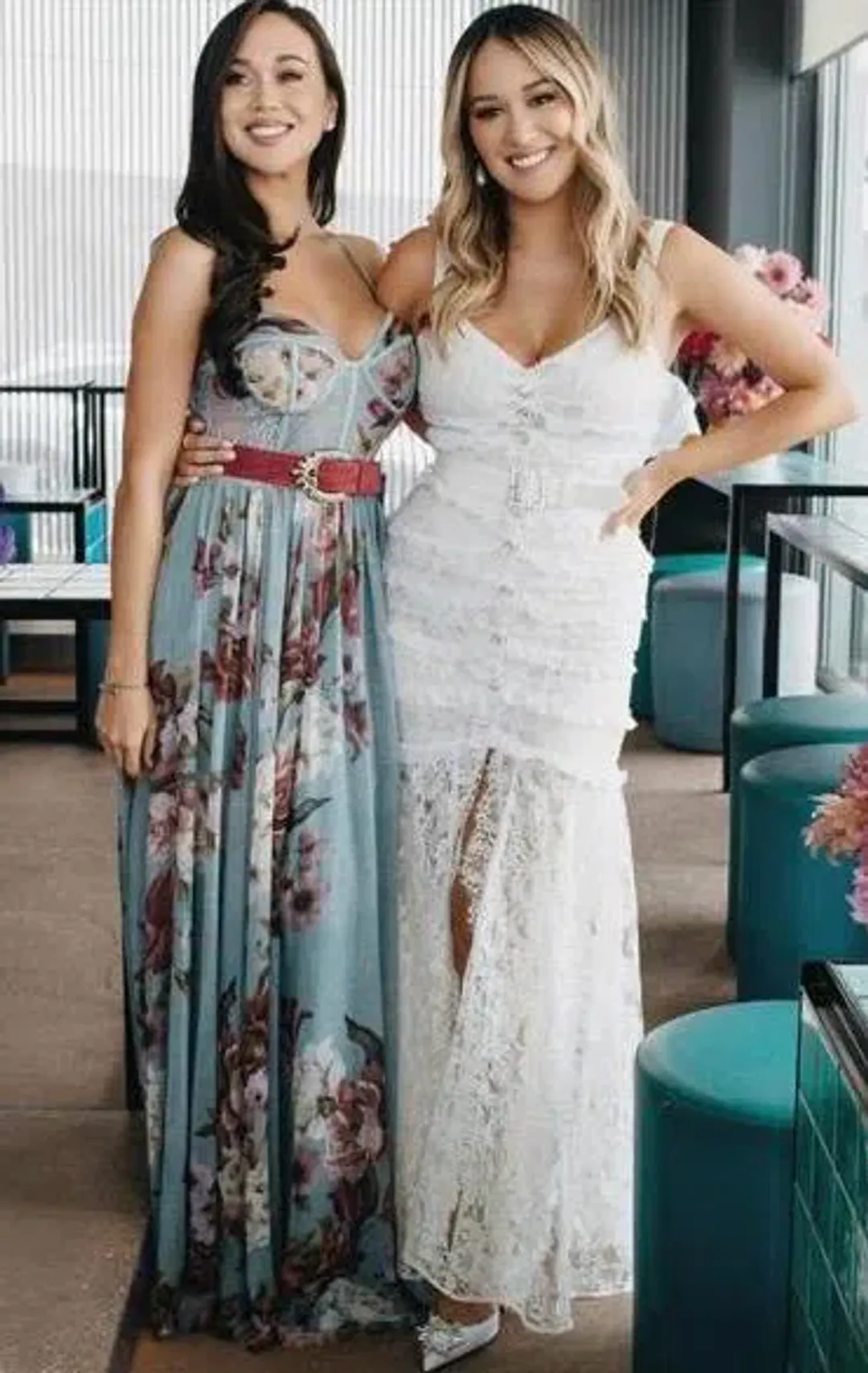 Alessandra Rich Lace Frill Dress - Cream AU12 for rent on The Volte - main image