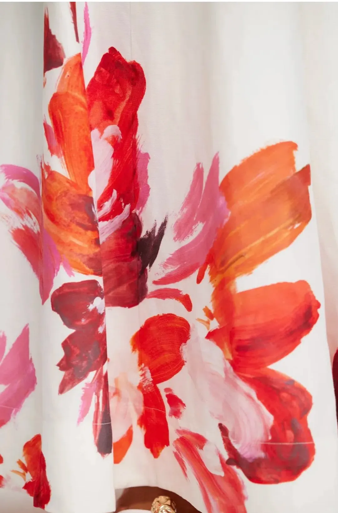Acler chapelhill floral maxi ivory white dress size 14 pockets a-line for rent on The Volte - main image