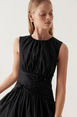 AJE Agatha Knot Waist Midi Dress Size 6 for rent on The Volte - image 2