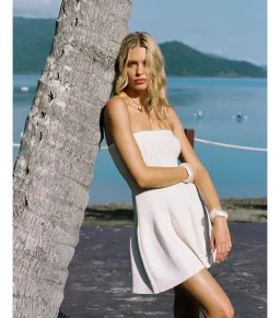 Kookai Belle Mini Dress Coconut Milk Size AU 8 for rent on The Volte - image 4