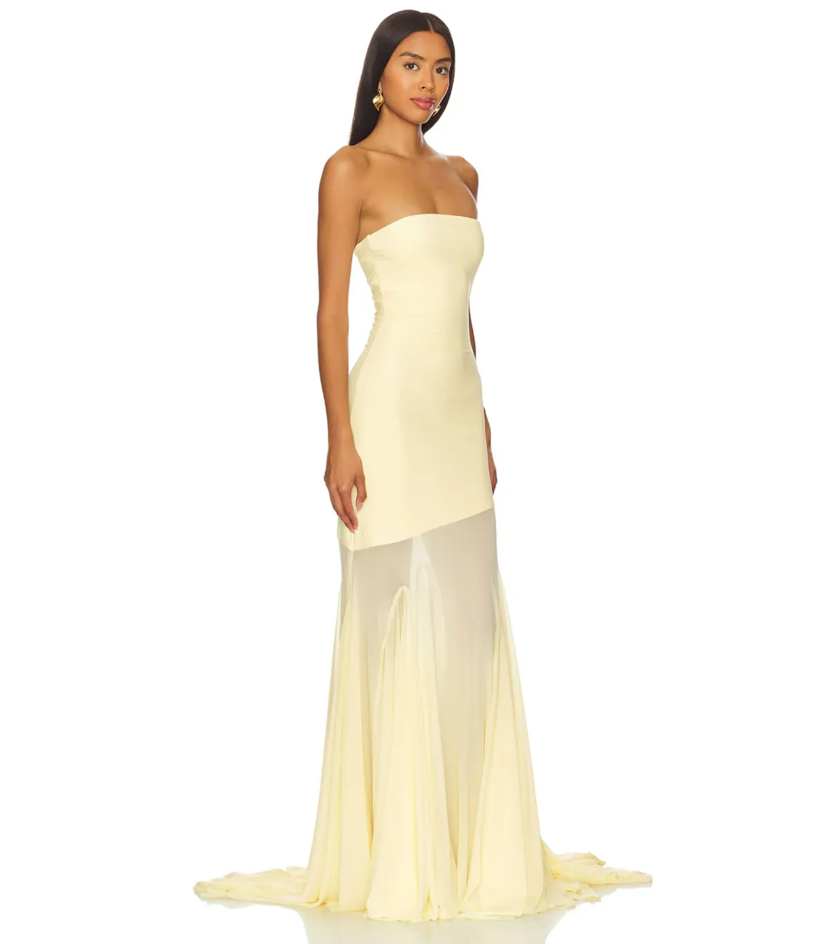 Deme by Gabriella Dahlia Gown in Butter Yellow Size AU 8 - Image 2