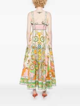 Alemais Pinball Linen Midi Dress Multi Size AU 10 for rent on The Volte - image 4