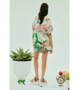 Alemais Nadia Shirt and Short Set Print Size AU 6 for rent on The Volte - image 4