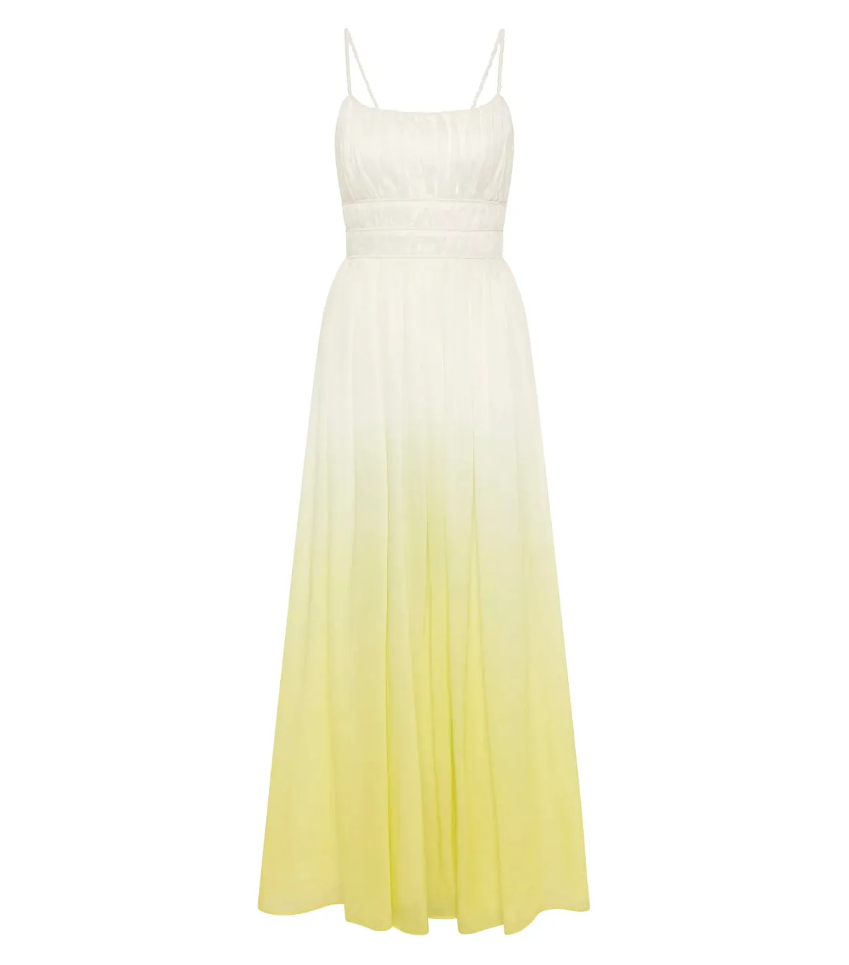 Aje Acapella Ruched Midi Dress Sunrise Ombre Size AU 8 - Image 7