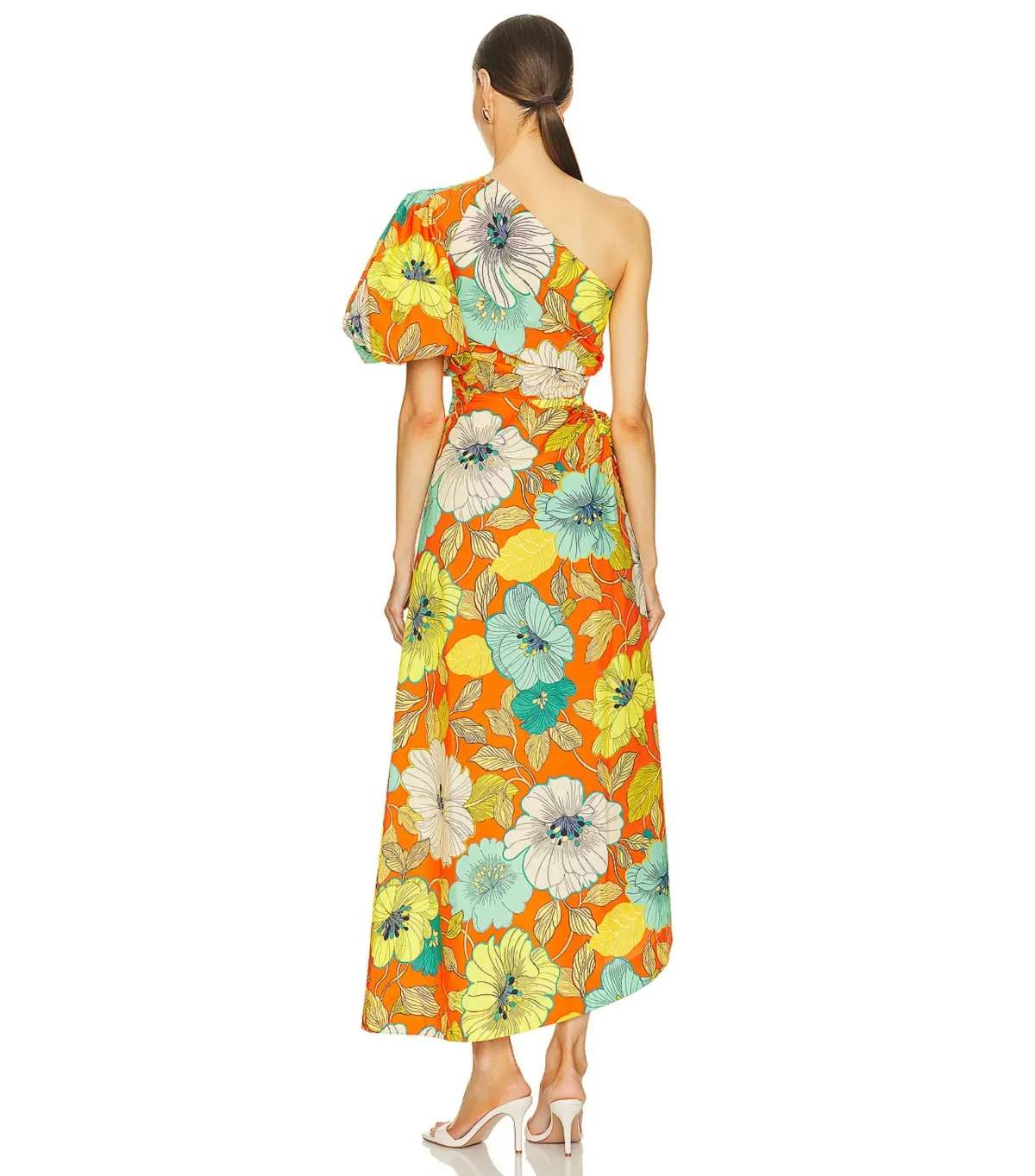Alemais Piato Midi Dress in Marigold Size AU 8 - Image 3
