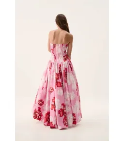 Aje Behold Maxi Dress in Pink Boldly Blooming Size AU 8 for rent on The Volte - image 5