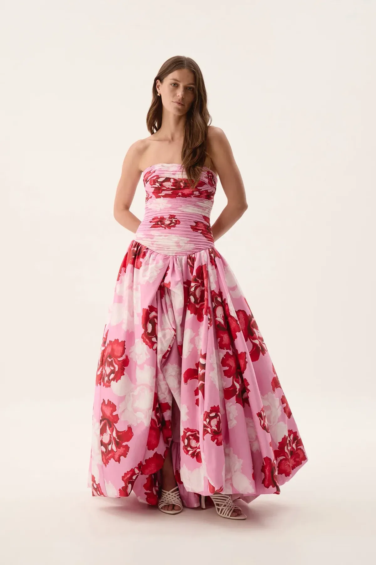 Aje Behold Maxi Dress in Pink Boldly Blooming Size AU 14 - Image 1