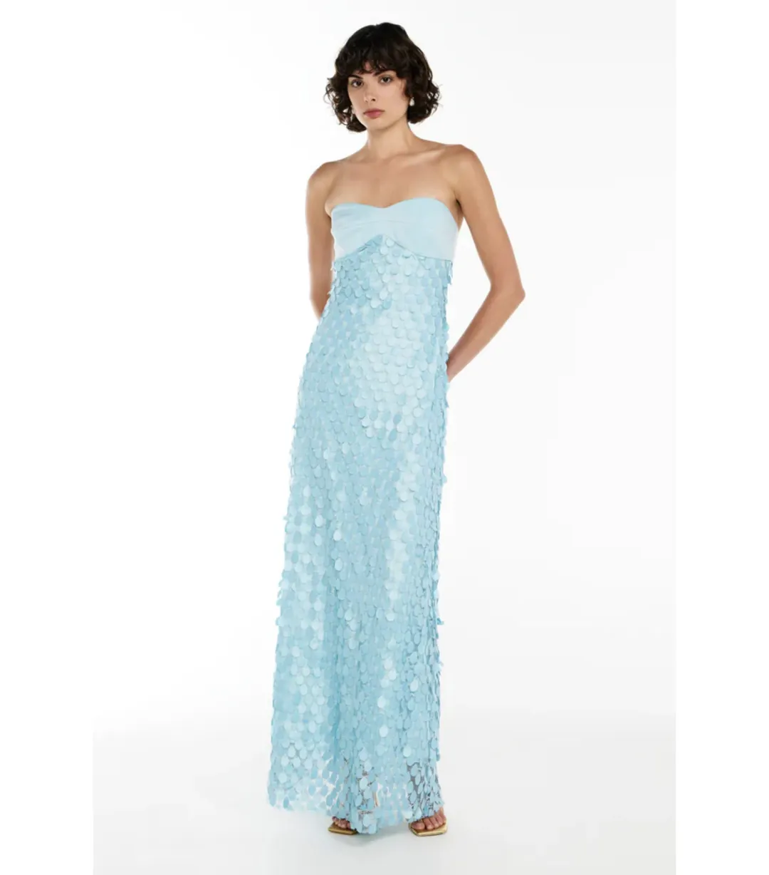 Manning Cartell Supreme Extreme Balconette Dress in Aqua Spritz Size AU 10 for rent on The Volte - main image