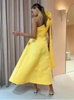 Rachel Gilbert Emiliano Dress In Lemon Drop Yellow Size AU 16 for rent on The Volte - image 5