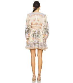 Zimmermann Wylie Mini Wrap Frill Dress in Blue Floral Size 2 / AU 12 for rent on The Volte - image 8