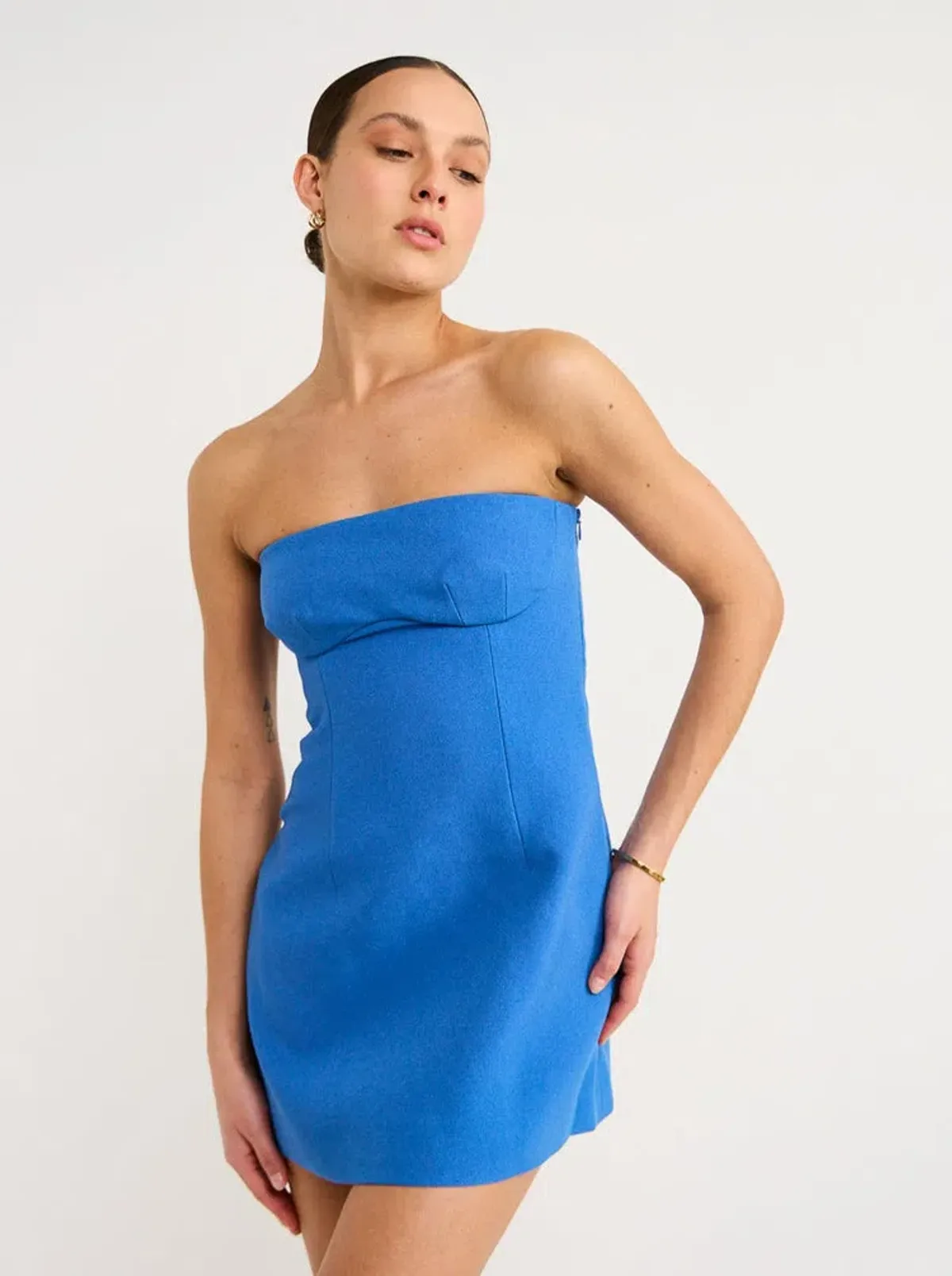 Sir the Label Spoerri Sculpted Mini Dress in Cobalt Blue Size 1 / AU 8 - Image 1