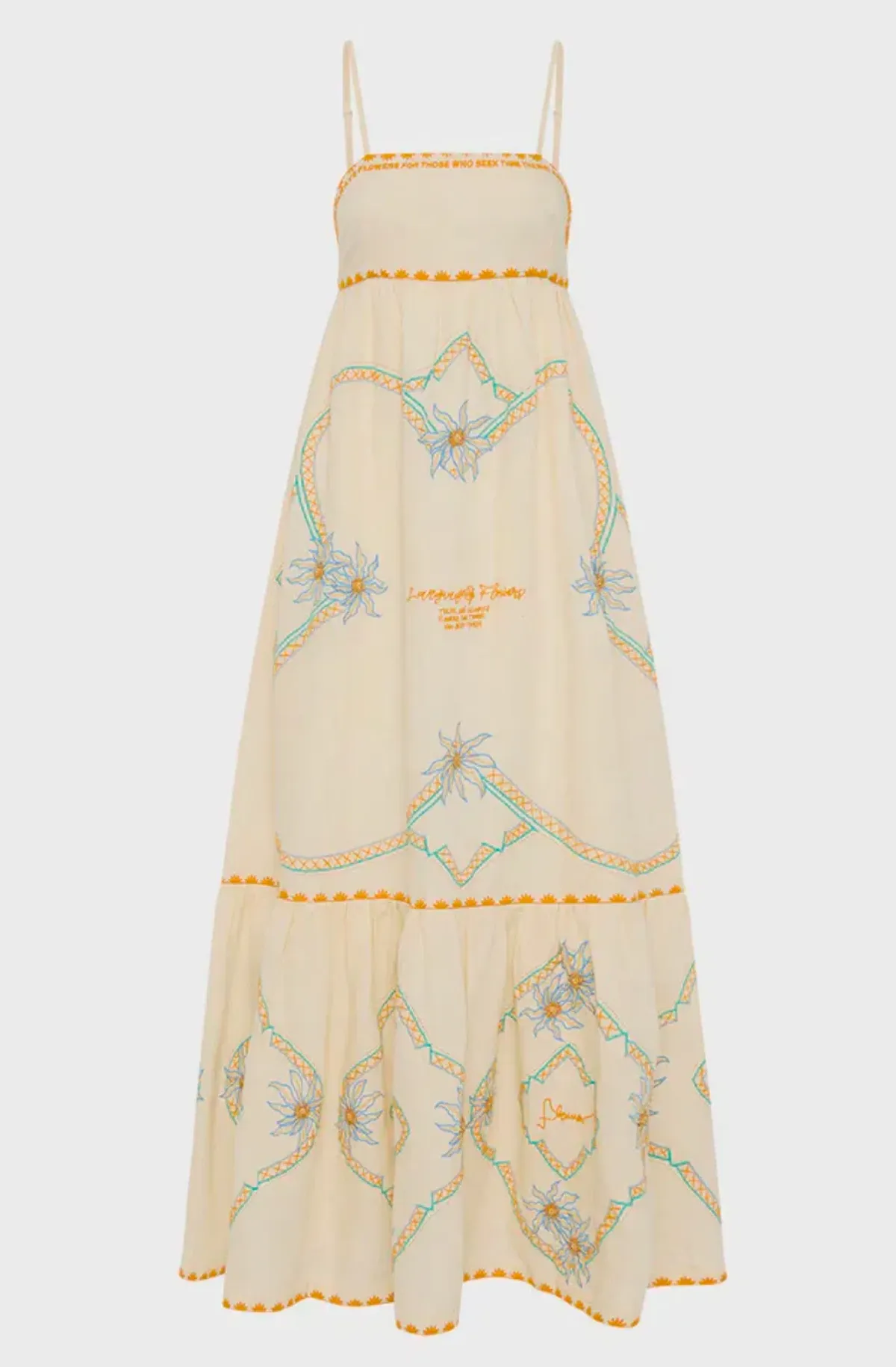 Antipodean Flower Seeker Sun Dress in Snow Drop in size 10 - Image 5