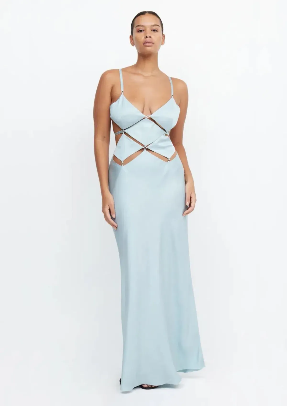 Bec & Bridge Diamond Days Strap Maxi Dress Cloud Blue Size 10 - Image 1