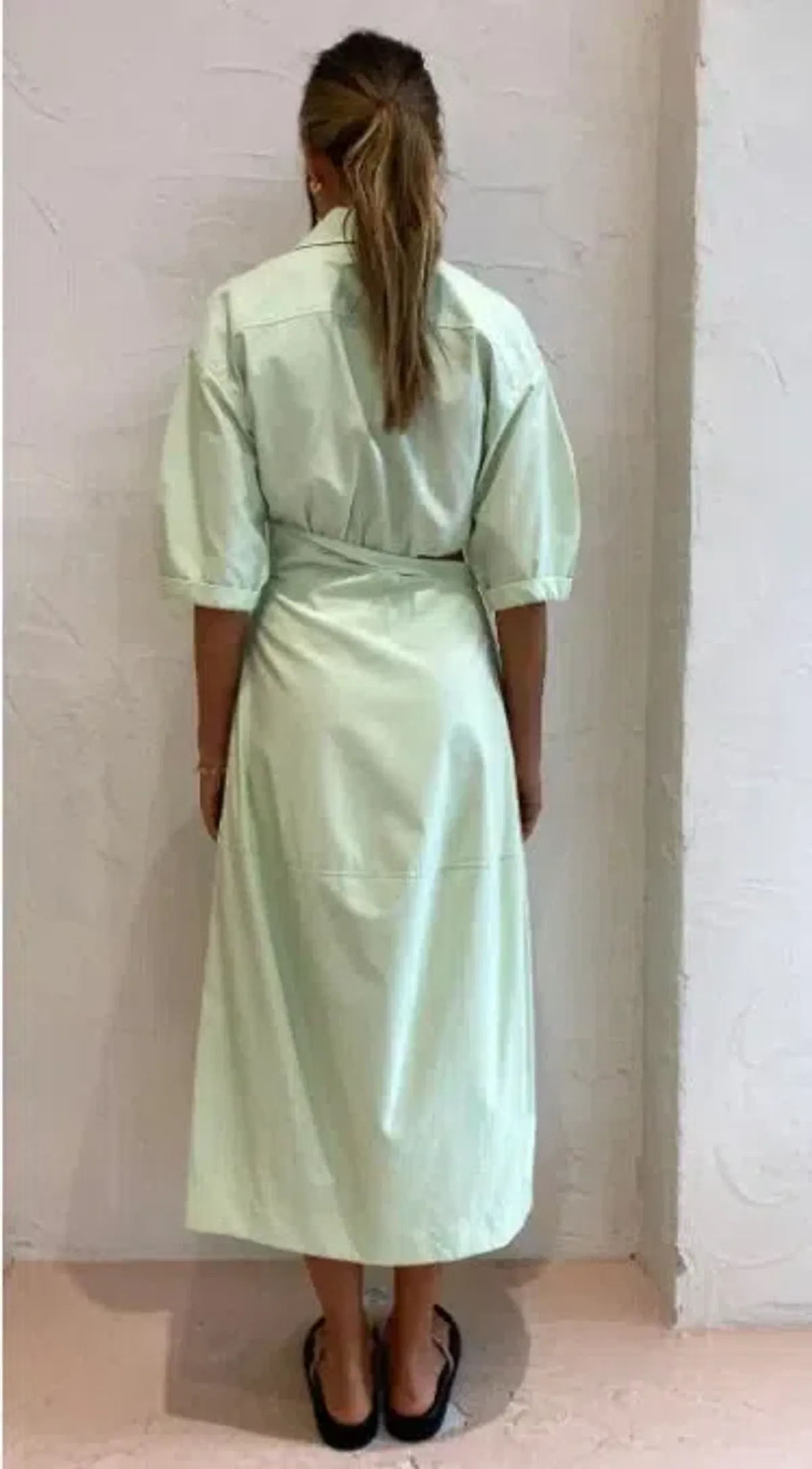 Camilla and Marc Kyra Cocoon Midi Dress in Sour Apple Green Size 8 - Image 6