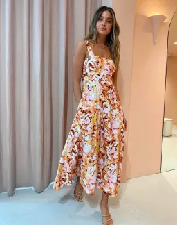 Acler Withington Midi Dress in Lilac Blush Size 6 for rent on The Volte - image 1