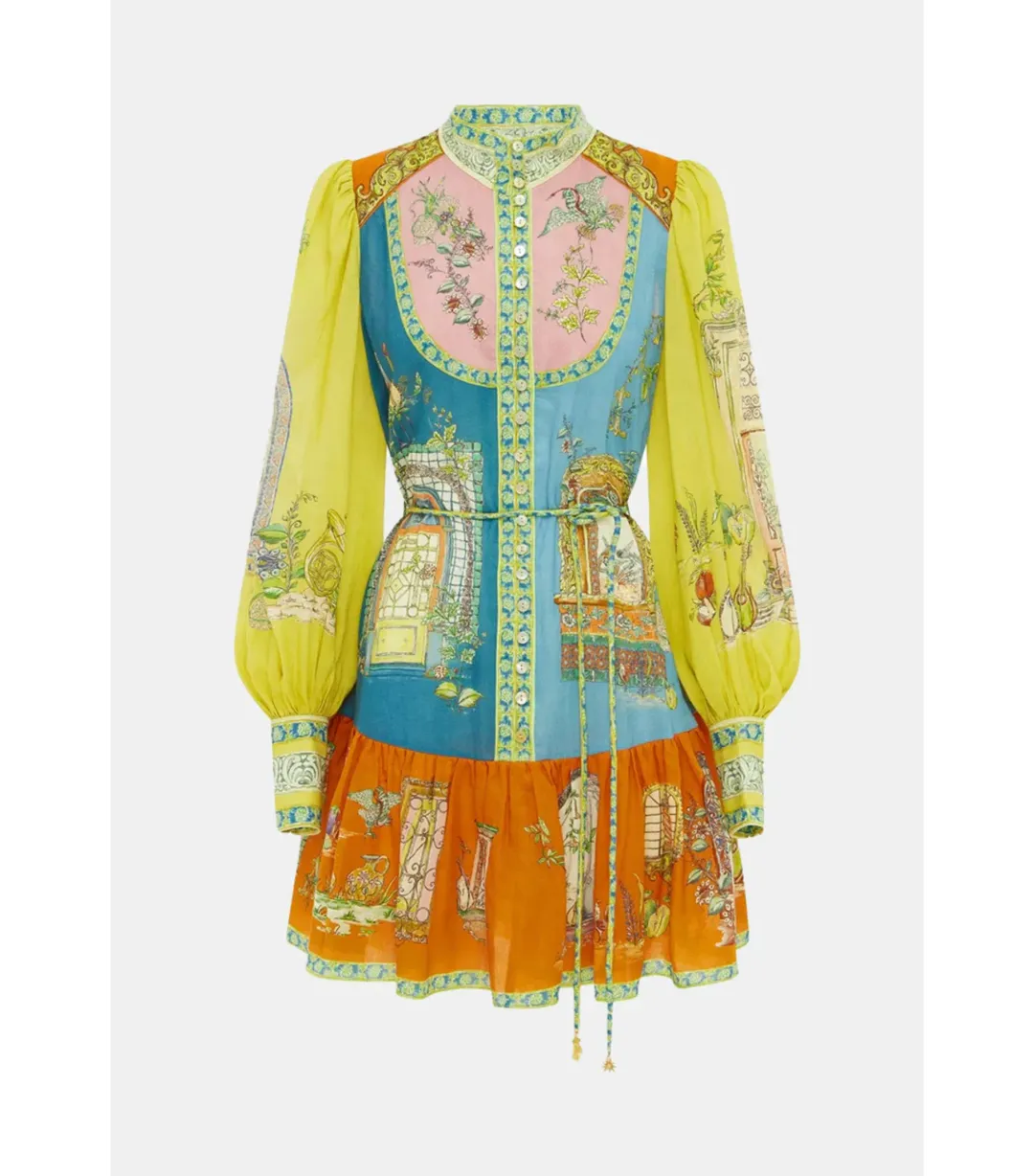 Alemais Monti Mini Dress Multi Size AU 10 for rent on The Volte - main image