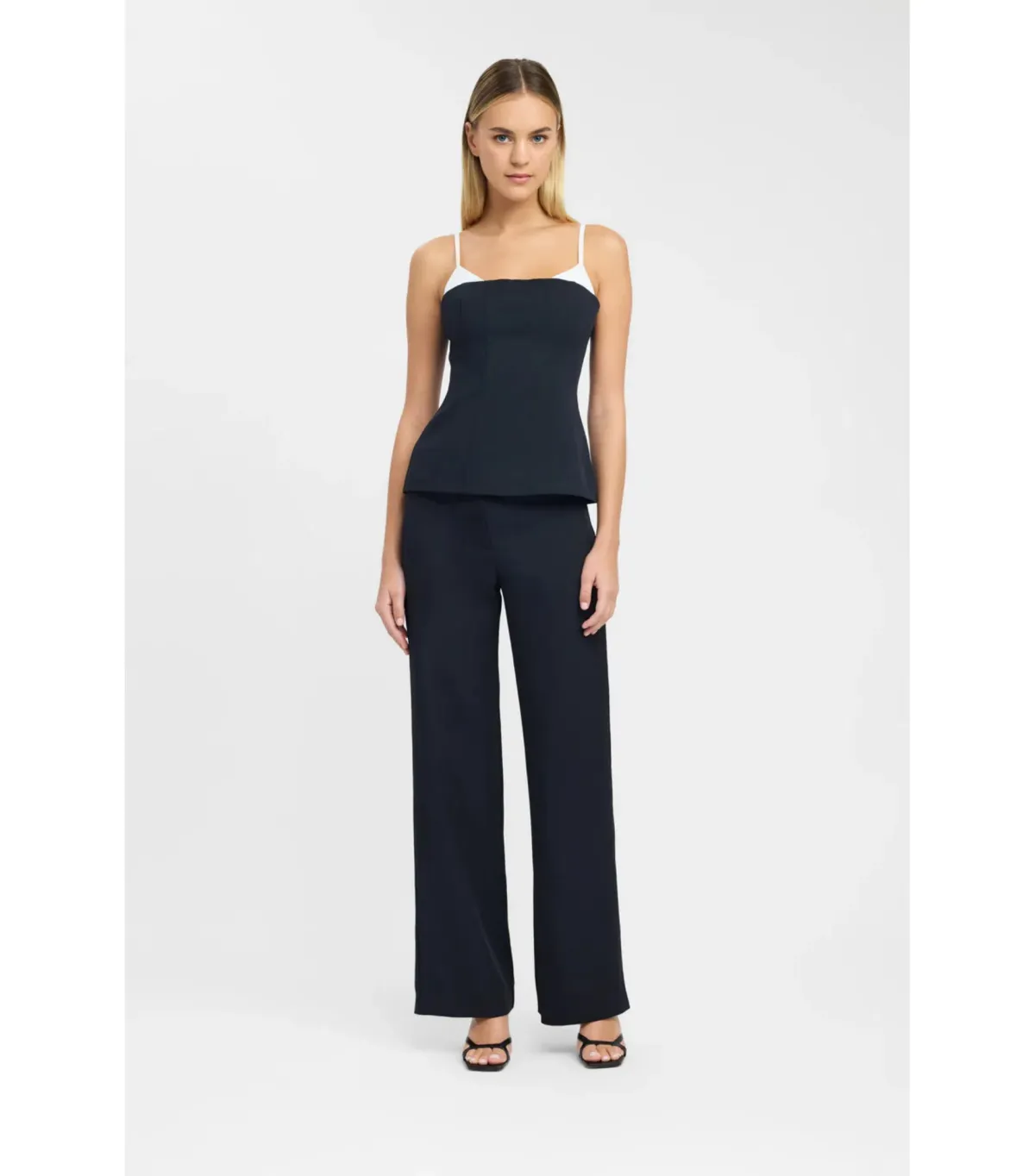 Kookai Ariel Contrast Top Black Size 38 / AU 10 - Image 1