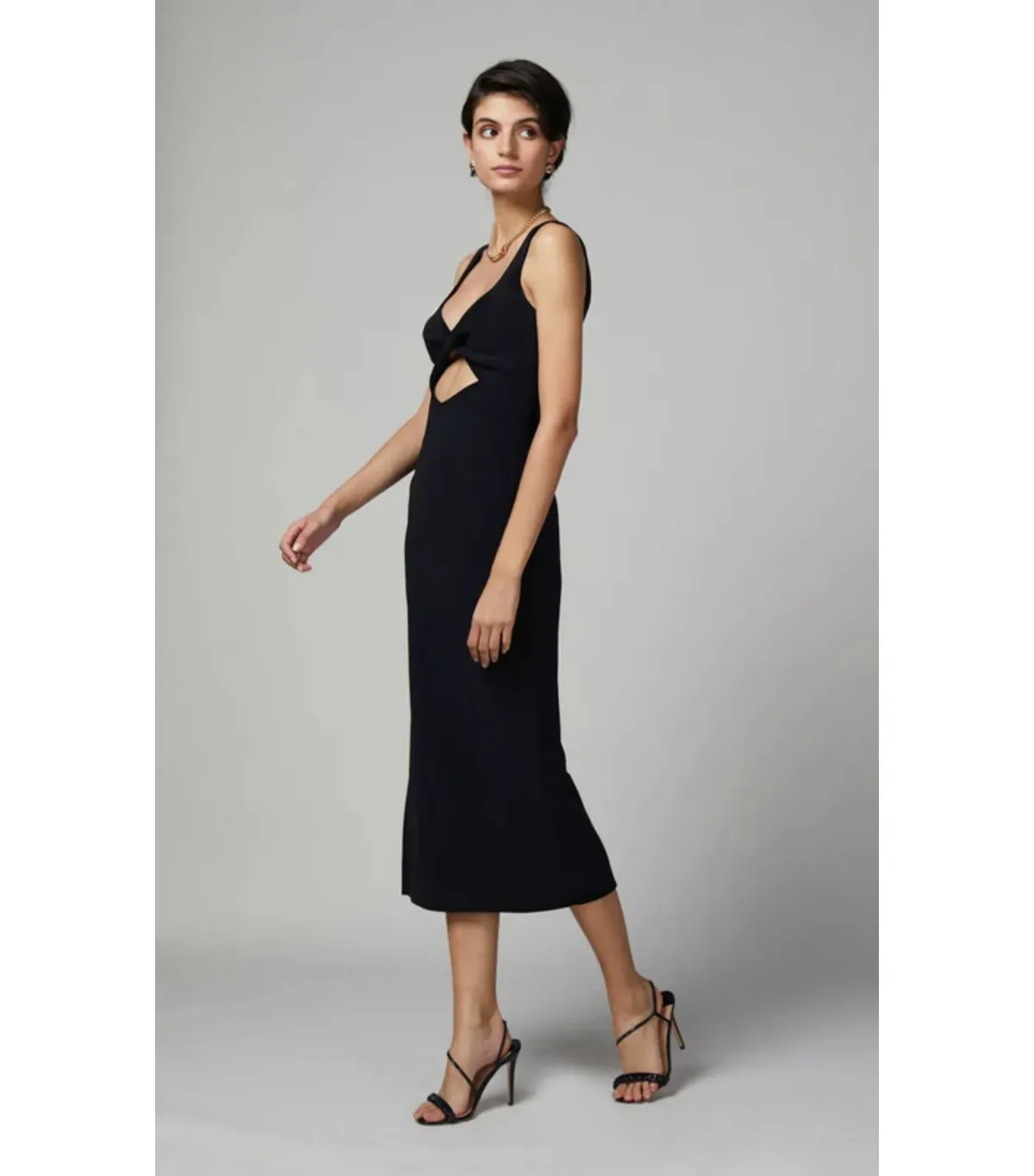 Bec & Bridge Joelle Midi Dress in Black Size AU 10 - Image 2