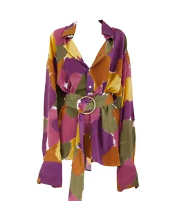 Bamba Swim Titan Shirt Dress In Dry Brush Print Size S / AU 8 for rent on The Volte - image 4