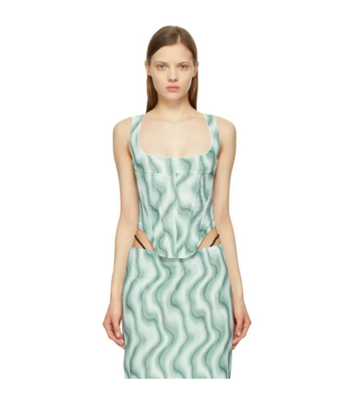 Miaou Swerve Corset and Midi Skirt Print Size S / AU 8 - Image 2
