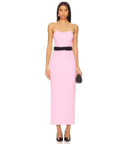 THE NEW ARRIVALS by İlkyaz Özel Noele Column Dress Baby Pink Size 10/M for rent on The Volte - image 1