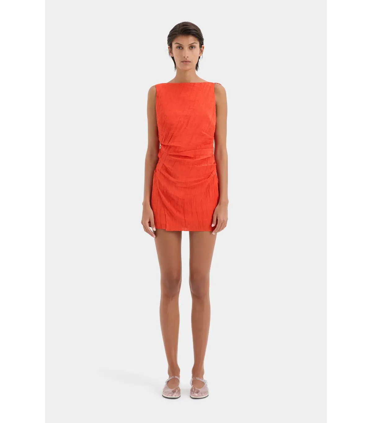 Sir the Label Ligera Mini Dress Tangerine Size AU 10 - Image 2