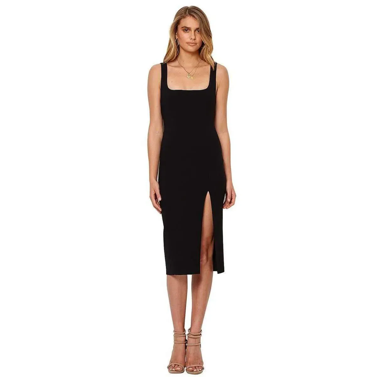 Bec & Bridge C’est Cool Midi Dress Black Size AU 10 - Image 1
