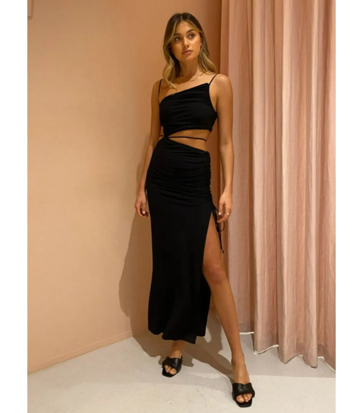 Bec & Bridge Dilkon Maxi Dress Black Size AU 10 - Image 1