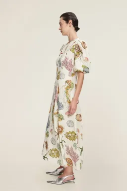 Alemais Sea Midi Dress Cream Size 16 for rent on The Volte - image 2