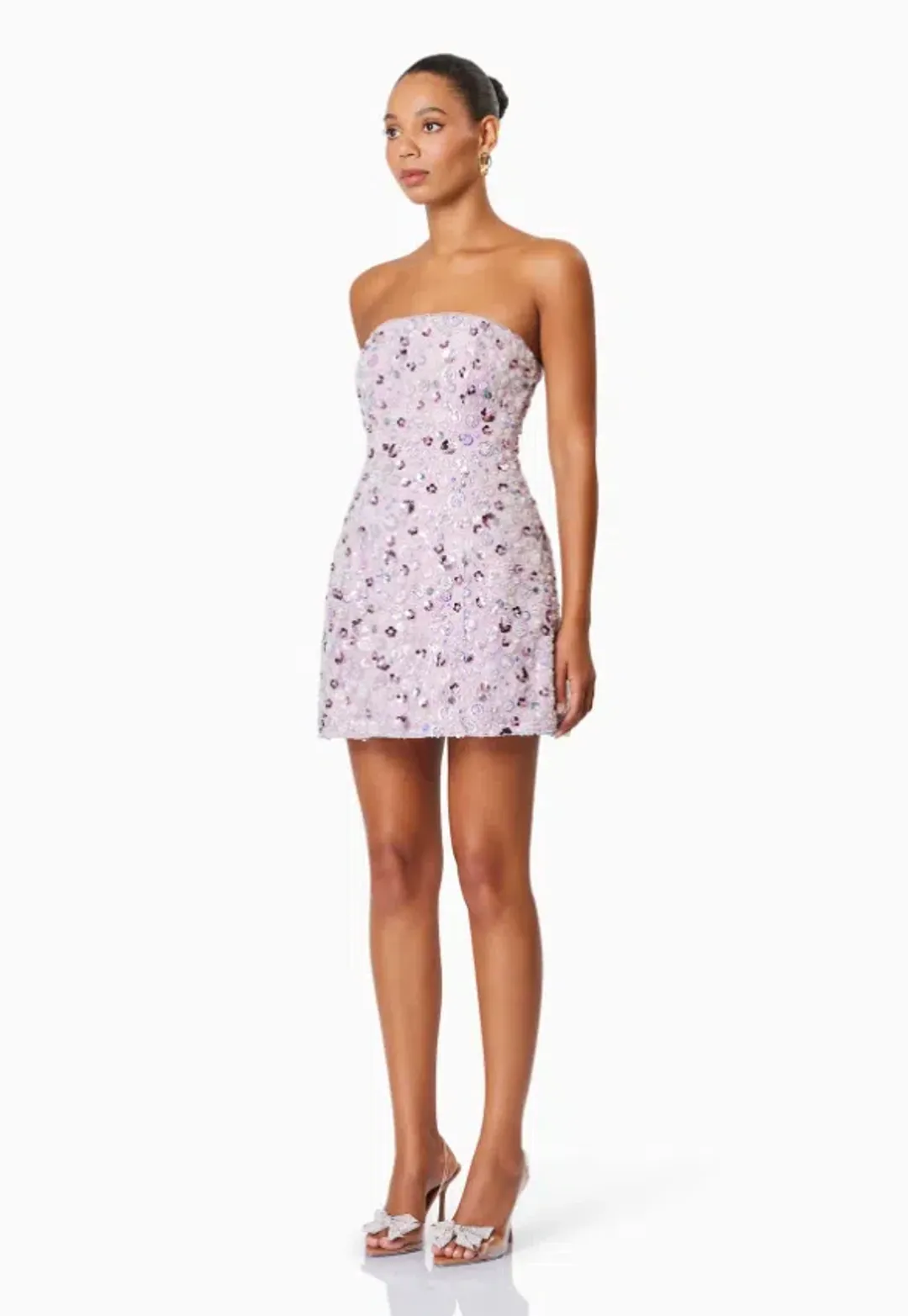 Elliatt Aurora Strapless Party Mini Dress In Purple Size 12 for rent on The Volte - main image