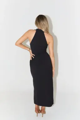 Odd Muse The Ultimate Muse Collar Maxi Dress Black Size 12 for rent on The Volte - image 2