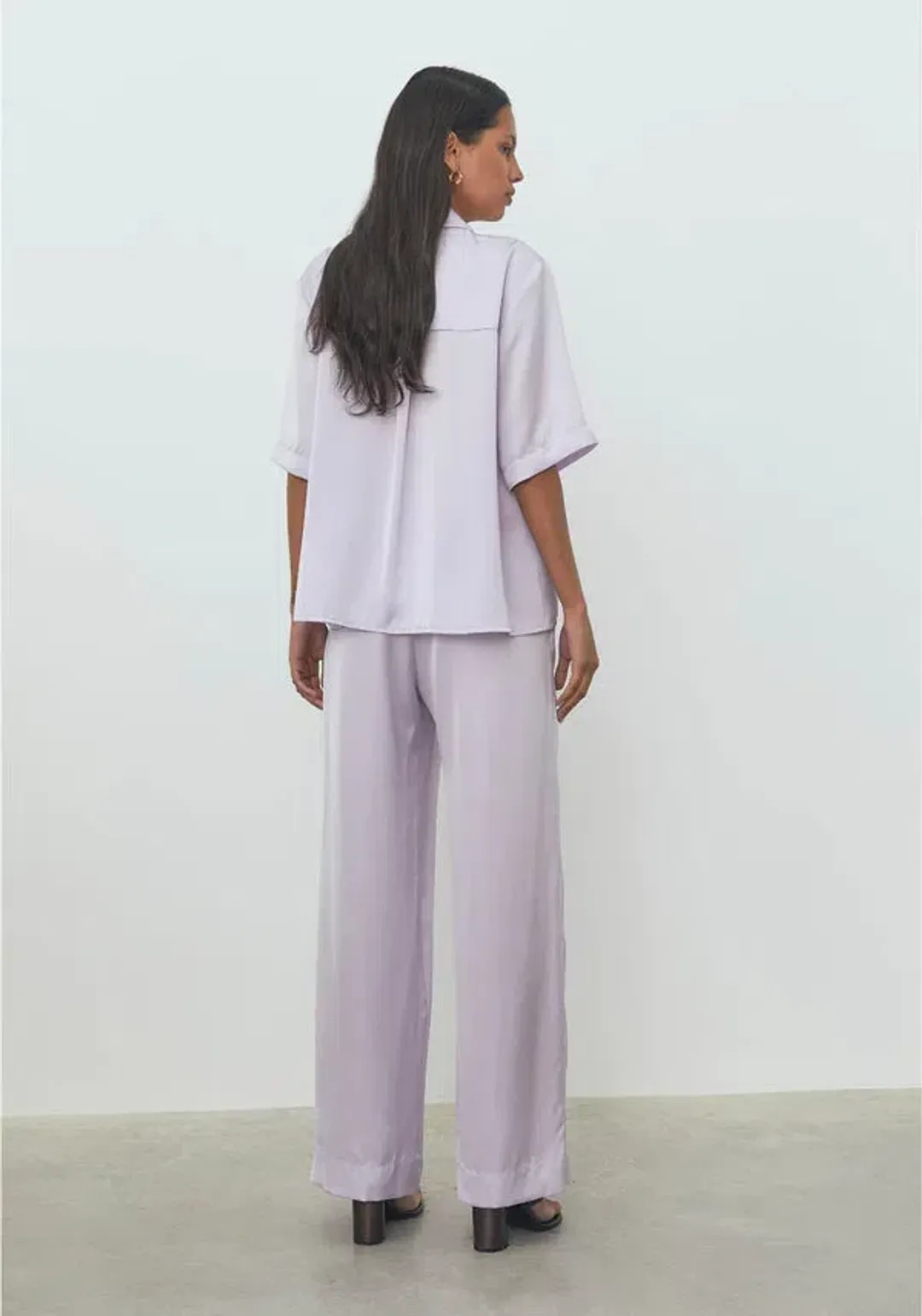 Viktoria and Woods Odyssey Shirt & Pilot Pants Set in Lavender Size 2 (AU 10) for rent on The Volte - main image