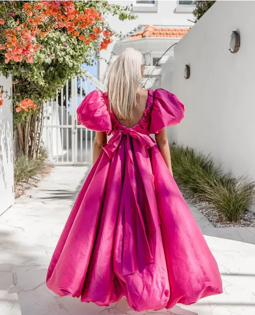 Aje Manifestation Gown Fuchsia Size 14 for rent on The Volte - main image