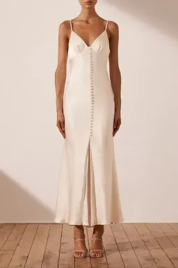 Shona Joy La Lune Bias Slip Dress Cream Size 6 for rent on The Volte - image 2
