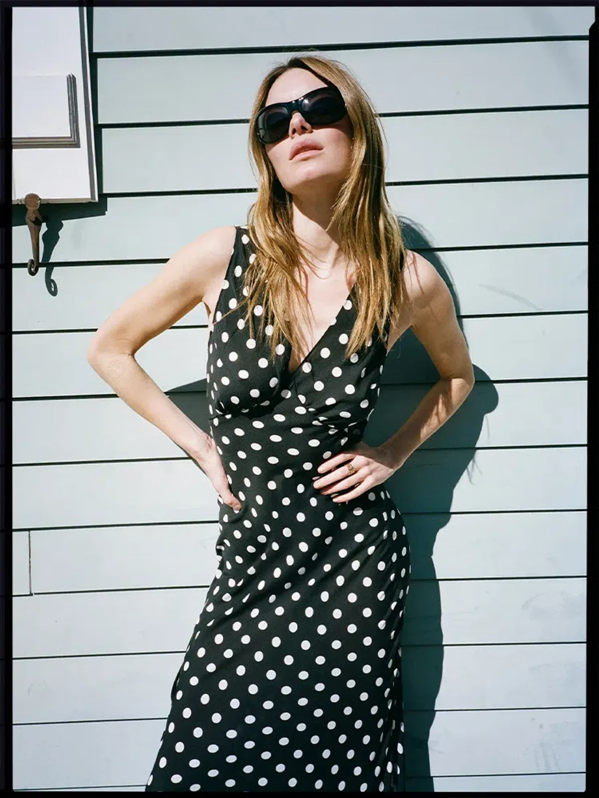 Realisation Par The Delphine Silk Maxi Dress in Midnight Spot Size M / AU 10 - Image 2