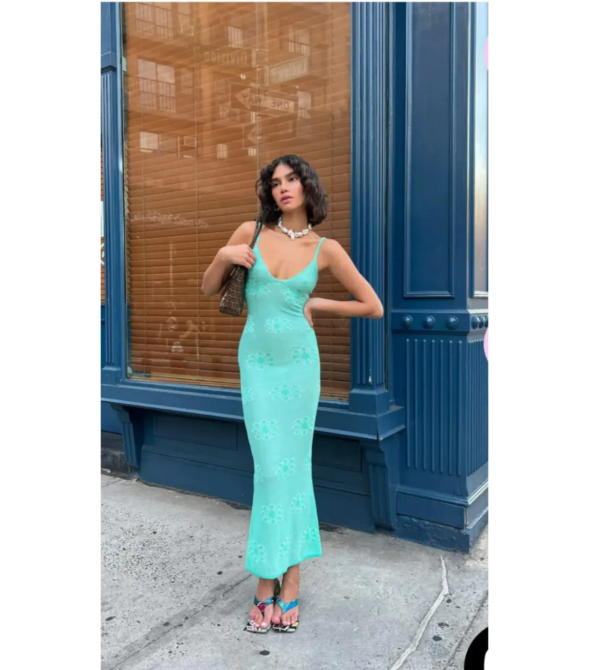 Asta Resort Delilah Dress in Aquamarine Size AU 8 - Image 4