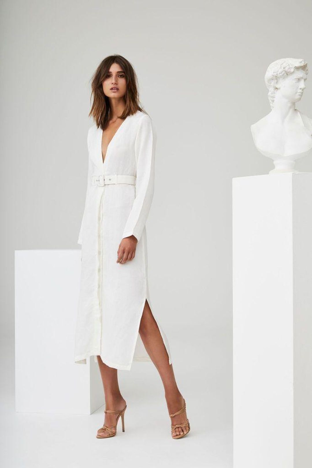 Sir The Label Emmanuel Midi Dress White | AU 10 for rent on The Volte - main image