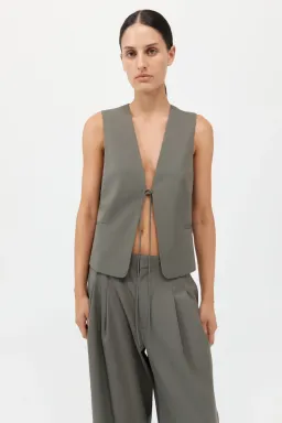 St.Agni Rouleau Vest in Smokey Olive Size S / AU 8 for rent on The Volte - image 1