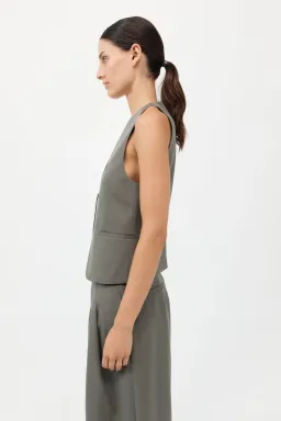 St.Agni Rouleau Vest in Smokey Olive Size S / AU 8 for rent on The Volte - image 2