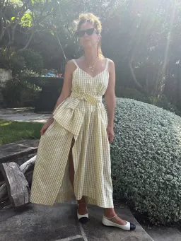 Sarah Jane Clark Bobo Dress Marigold Gingham Size 6 for rent on The Volte - image 3
